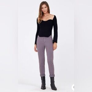 NWT Lila Ryan Tapered Trouser Size 0 in Steel Gray